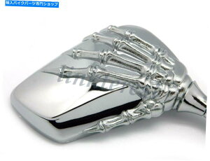 Mirror �z���_�V���h�E���t���̐V�����N�����X�J���n���h�~���[750 1100 VTX VT 1300 1800 NEW CHROME SKULL HAND MIRRORS FOR HONDA SHADOW REBEL 750 1100 VTX VT 1300 1800�y���s�A���i�z