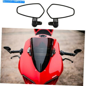 Mirror 7/8 '' 'I[goCo[Gh~[ubN̂߂̃ubN1199 1198 1098 999 996 749 7/8'' Motorcycle Bar End Mirrors Black For Ducati 1199 1198 1098 999 996 749 US