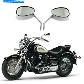 Mirror Yamaha V Star 650 XVS650 250 1100用クロームオートバイリアビューサイドミラー Chrome Motorcycle Rear View Side Mirrors For Yamaha V Star 650 XVS650 250 1100