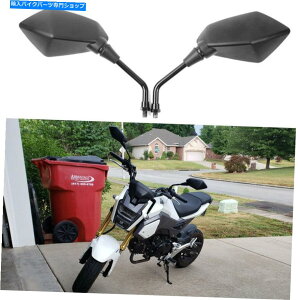 Mirror I[goCubNM10 / 10mmAr[~[tBbgz_Grom MSX 125 2014-2020 Motorcycle Black M10/10mm Rear View Mirrors Fit for Honda Grom MSX 125 2014-2020