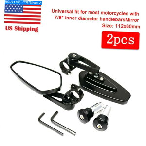 Mirror I[goC7/8 "HONDABAR BAR END HONDA GROM 125 MSX US Motorcycle 7/8" Handlebar Bar End Rearview Mirrors For Honda Grom 125 MSX US