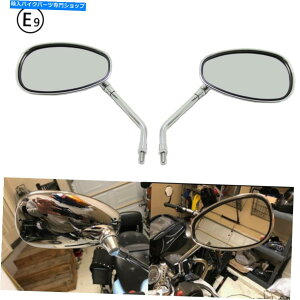 Mirror 10mmI[goCTCuTCh~[E}[NNz_Ducati US 10mm Motorcycle Rearview Side Mirrors E-Mark Chrome for Honda Triumph Ducati US