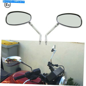 Mirror ATV�X�N�[�^�[�X�g���[�g�o�C�N�N���[�U�[�X�|�[�c�o�C�N�̂��߂̃N����10mm�I�[�g�o�C�̃~���[ Chrome 10mm Motorcycle Mirrors for ATV Scooter Street Bike Cruiser Sport Bike US