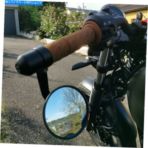 Mirror カワサキホンダ鈴木ドゥカティアメリカのためのオートバイラウンド7/8 "ハンドルバーエンドミラー Motorcycle Round 7/8" Handle Bar End Mirrors For Kawasaki Honda Suzuki Ducati US