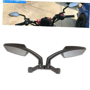Mirror z_O؃}nDD̂߂̃J[{I[goC̃obNTCh~[ Carbon Motorcycle Rearview Side Mirrors for Honda Grom Kawasaki Suzuki Yamaha DD