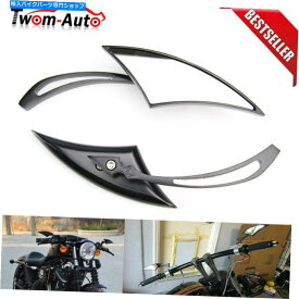 Mirror ハーレーホンダヤマハのためのユニバーサルオートバイブレードリアビューサイドミラー8/10mm Universal Motorcycle Blade Rearview Side Mirrors 8/10mm For Harley Honda Yamaha