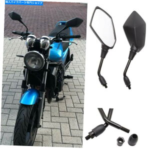 Mirror 10mm胔JSz_Grom MSX 125pubNI[goCAr[~[ Black Motorcycle Rear View Mirrors for 10mm Kawasaki Vulcan S Honda Grom MSX 125