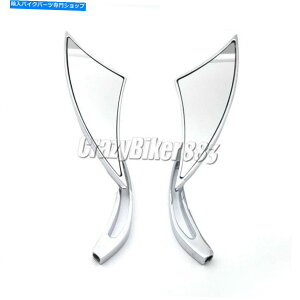Mirror z_VTVhEG[XNVbN700 750 1100 VTX1300̂߂̃I[goC̃obN~[ Motorcycle Rearview Mirrors For Honda VT Shadow Ace Classic 700 750 1100 VTX1300