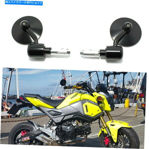 Mirror z_GROM 125 / BUELL CNCA~7/8 "nho[I[goC~[ubN For Honda Grom 125 / Buell CNC Aluminum 7/8" Handle Bar Motorcycle Mirrors Black