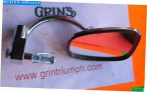 Mirror Triumph / BSA�o�[�G���h�~���[�N���[��7/8�o�[HBM018 TRIUMPH/BSA Bar End Mirror chrome 7/8 bars HBM018�y���s�A���i�z
