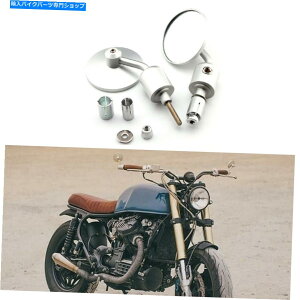 Mirror Chrome�I�[�g�o�C���A�r���[�~���[7/8 �J�t�F���[�T�[�{�o�[�N���[�U�[�̂��߂̃o�[�G���h Chrome Motorcycle Rear View Mirrors 7/8 Bar End For Cafe Racer Bobber Cruiser�y���s�A���i�z