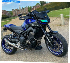 Mirror }nMT09 MT-09I[goC7/8 "nho[GhTCuTCh~[ubN For Yamaha MT09 MT-09 Motorcycle 7/8" Handle Bar End Rearview Side Mirrors Black