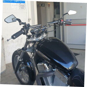 Mirror z_O؃}nHGpubNI[goCAr[TCh~[ Black Motorcycle Rear View Side Mirrors For Honda Grom Kawasaki Suzuki Yamaha HG