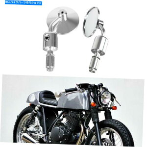 Mirror I[goC7/8 "-1"JtF[T[XNu{xN[U[̂߂̃nho[Gh~[ Motorcycle 7/8"-1"Handlebars End Mirrors for Cafe Racer Scrambler Bobber Cruiser