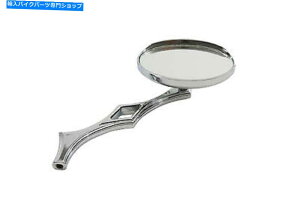Mirror �r���b�g�_�C�������h���ƃN���[���I�[�o���~���[ Chrome Oval Mirror with Billet Diamond Stem�y���s�A���i�z