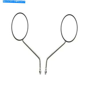 Mirror �~���[���E8 mm�u���b�N���E���h���z���_�J�u�̑��� Mirrors Left & Right 8mm Black Round Left Honda Cub's Early�y���s�A���i�z