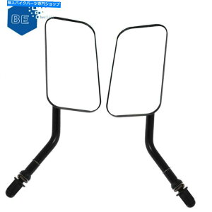 Mirror n[[_Ci84-14̂߂̍I[goC̋8mm / 10mm̎̔wʐ}̃~[ Black Motorcycle Mirrors 8mm/10mm Thread Rear View Mirror For Harley Dyna 84-14