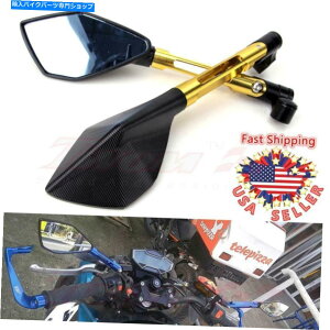 Mirror S[hjo[TI[goCAr[TCh~[M10 M8[VOoCNz_}n Gold Universal Motorcycle Rearview Side Mirrors M10 M8 Racing Bikes Honda Yamaha