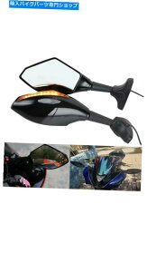 Mirror E650R 500R 250R 650R̂߂̃I[goCLED̃^[M̃obN~[ Motorcycle LED Turn Signal Rearview Mirror For Kawasaki NINJA 650R 500R 250R 636