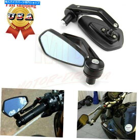 Mirror ユニバーサルオートバイ7/8 "22mmハンドルバーエンドリサイューミラーホンダヤマハ Universal Motorcycle 7/8" 22mm Handle Bar End Rearview Mirrors For Honda Yamaha