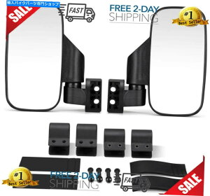 Mirror John Deere Gator�̂��߂̃y�AUTV�T�C�h�~���[HPX 625i 825i 840i RSX 860i 855D Pair UTV Side Mirror for John Deere Gator HPX 625i 825i 840i RSX 860i 855D�y���s�A���i�z
