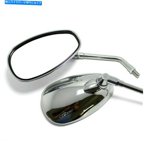 Mirror [^[TCNAr[TCh~[z_Vh[750 VT1100C 800Ĉ߂̃N10mm MOTORCYCLE REAR VIEW SIDE MIRRORS CHROME 10MM FOR HONDA SHADOW 750 VT1100C 800C