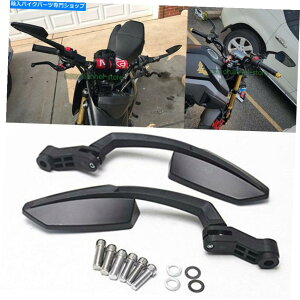 Mirror z_XN[^[؃}nm͂̂߂8-10mm̃I[goC̃obN~[̃~[ 8-10mm Motorcycle Rearview Mirrors Black For Honda Scooter SuzukiYamaha Cruiser