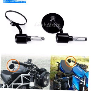 Mirror ubNI[goCEh7/8 "nho[GhobN~[z_GROM MSX125 Black Motorcycle Round 7/8"Handle Bar End Rearview Mirrors For Honda Grom MSX125