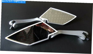 Mirror I[goC10mm 8mmv{gAr[KX~[yCgX 2 MOTORCYCLE 10MM 8MM CLOCKWISE BOLT REAR VIEW GLASS MIRROR PAINT WHITE X 2 PIECES