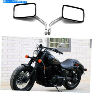 Mirror z_VhEt@gGAACE 750 VT750pN[`I[goC~[ Chrome Rectangle Motorcycle Mirrors for Honda Shadow Phantom Aero ACE 750 VT750