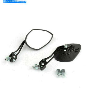 Mirror ���j�o�[�T��8mm 10mm�I�[�g�o�C�X�p�C�_�[������i�F�T�C�h�~���[�u���b�N�t�F�f�b�N�X Universal 8mm 10mm Motorcycle Spider Adjusted Rear View Side Mirrors Black Fedex�y���s�A���i�z