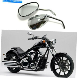 Mirror Honda Shadow Spirit 750 1100 VTX1300 VTX1800 Chrome�I�[�g�o�C�~���[M10 A For Honda Shadow Spirit 750 1100 VTX1300 VTX1800 Chrome Motorcycle Mirrors M10 A�y���s�A���i�z