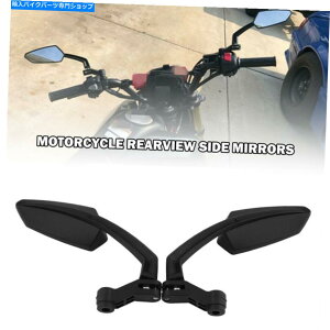 Mirror I[goC]Ԃ̂߂1{̍vX`bNTChAr[~[nho[̒[ 1 Pair Black Plastic Side Rear View Mirror Handle Bar End For Motorcycle Bike