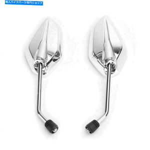 Mirror Vo[10mmXbhoCN~[jo[T[^[/]/XN[^[yA-CW F7 SILVER 10MM THREAD MOTORBIKE MIRRORS UNIVERSAL Motor/BIKE/SCOOTER PAIR-CW F7