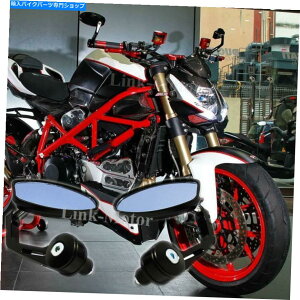 Mirror 2012 Ducati StreetFighter 848�p�I�[�g�o�C�n���h���o�[�G���h���T�C���[�~���[ Motorcycle Handle Bar End Rearview Mirrors For 2012 Ducati streetfighter 848 US