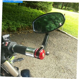 Mirror ԂI[goC7/8 "UoE}nz_؃hDJeB̂߂̃o[Gh~[ Red Motorcycle 7/8" Bar End Mirrors For Triumph Yamaha Honda Suzuki Ducati