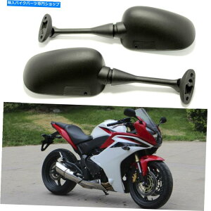 Mirror z_CBR 250R 300R 600RR 100RRR̂߂̃jo[TubNI[goC̃obN~[ UNIVERSAL BLACK MOTORCYCLE REARVIEW MIRRORS FOR HONDA CBR 250R 300R 600RR 1000RR