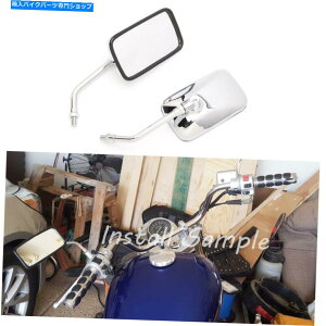 Mirror �N���[�������`�̃I�[�g�o�C�̃~���[��1994�N1996 1996 1997 1996 1996 1996 1997��ؐN����1400 Chrome Rectangle Motorcycle Mirrors FIT FOR 1994 1996 1997 Suzuki Intruder 1400�y���s�A���i�z
