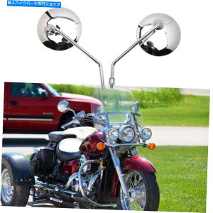 Mirror �z���_�V���h�E750�G�A���X�s���b�gVT600�N�����I�[�g�o�C���A�r���[�T�C�h�~���[ For Honda Shadow 750 Aero Spirit Vt600 Chrome Motorcycle Rear View Side Mirrors