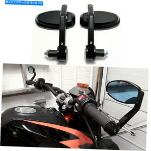 Mirror Honda Beuell Suzuki Yamaha�I�[�g�o�C7/8 �n���h���o�[�G���h�T�C�h�~���[�u���b�N For Honda Buell Suzuki Yamaha Motorcycle 7/8 Handle Bar End Side Mirrors Black�y���s�A���i�z