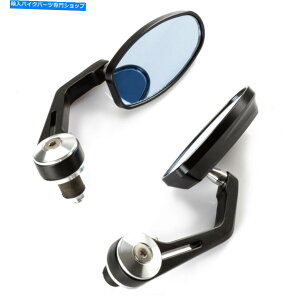 Mirror 22mm�n���h���o�[���^���I�[�g�o�C�~���[�o�b�N�~���[�I�[�o���V���o�[ 22mm Handlebar Metal Motorcycle Mirror Rearview Mirror Oval Silver�y���s�A���i�z