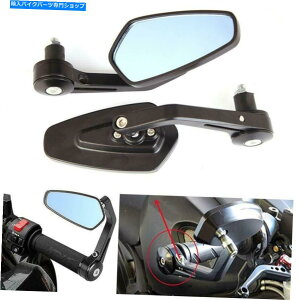 Mirror I[goCubN7/8 "}nFZ1 FZ6 FZ8 FZ8JtF[T[Apnho[Gh~[ Motorcycle Black 7/8" Handle Bar End Mirrors For Yamaha FZ1 FZ6 FZ8 Cafe Racer A