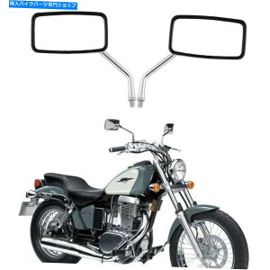Mirror ؑʂC50 / 90 / C90T / C109 / M50 / M109R̂߂̃I[goC̒`~[10mm Motorcycle Rectangle Mirror 10mm For Suzuki Boulevard C50/90/C90T/C109/M50/M109R