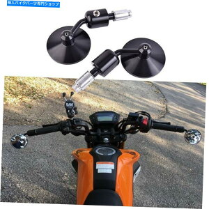 Mirror Honda Grom MXS125I[goC7/8 "o[GhTC[TCh~[ubNEh For Honda GROM MXS125 Motorcycle 7/8" Bar End Rearview Side Mirrors Black Round
