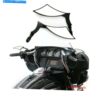 Mirror n[[_rbh\[hOChXg[g̊όX̃I[goCubN~[ Motorcycle Black Mirrors Fit For Harley Davidson Road Glide Street Glide Touring