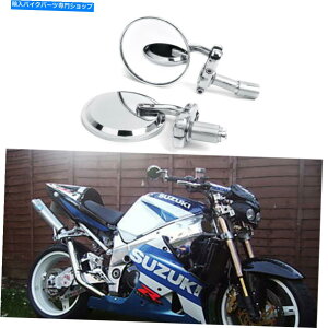 Mirror Suzuki GSXR1000 GSXR750 GSXR600pNI[goCnho[Gh~[7/8 Chrome Motorcycle Handle Bar End Mirrors 7/8 For Suzuki GSXR1000 GSXR750 GSXR600