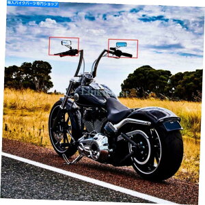 Mirror I[goC̒`wʐ}̔wʐ}̃n[[_rbh\̃I[goĈ߂̐ Motorcycle Rectangle Rear View Side Blue Mirrors For Harley Davidson motorcycles