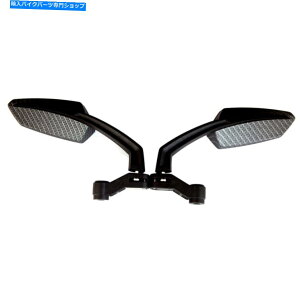 Mirror ؃`bp[XN[^[8mm 10mm̂߂̃I[goC̃J[{TCu~[ MOTORCYCLE CARBON REARVIEW MIRRORS FOR KAWASAKI SUZUKI CHOPPER SCOOTER 8MM 10MM