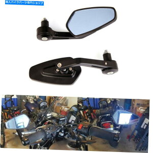 Mirror 7/8 �I�[�g�o�C�u���b�N�n���h���o�[�G���h�~���[FZ1 FZ6 FZ6 FZ8�J�t�F���[�T�[ 7/8 Motorcycle Black Handle Bar End Mirrors For Yamaha FZ1 FZ6 FZ8 Cafe Racer�y���s�A���i�z