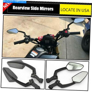 Mirror Honda Grom Kawasaki SuzukiubNI[goCAr[TCh~[8mm 10mm For Honda Grom Kawasaki Suzuki Black Motorcycle Rearview Side Mirrors 8mm 10mm